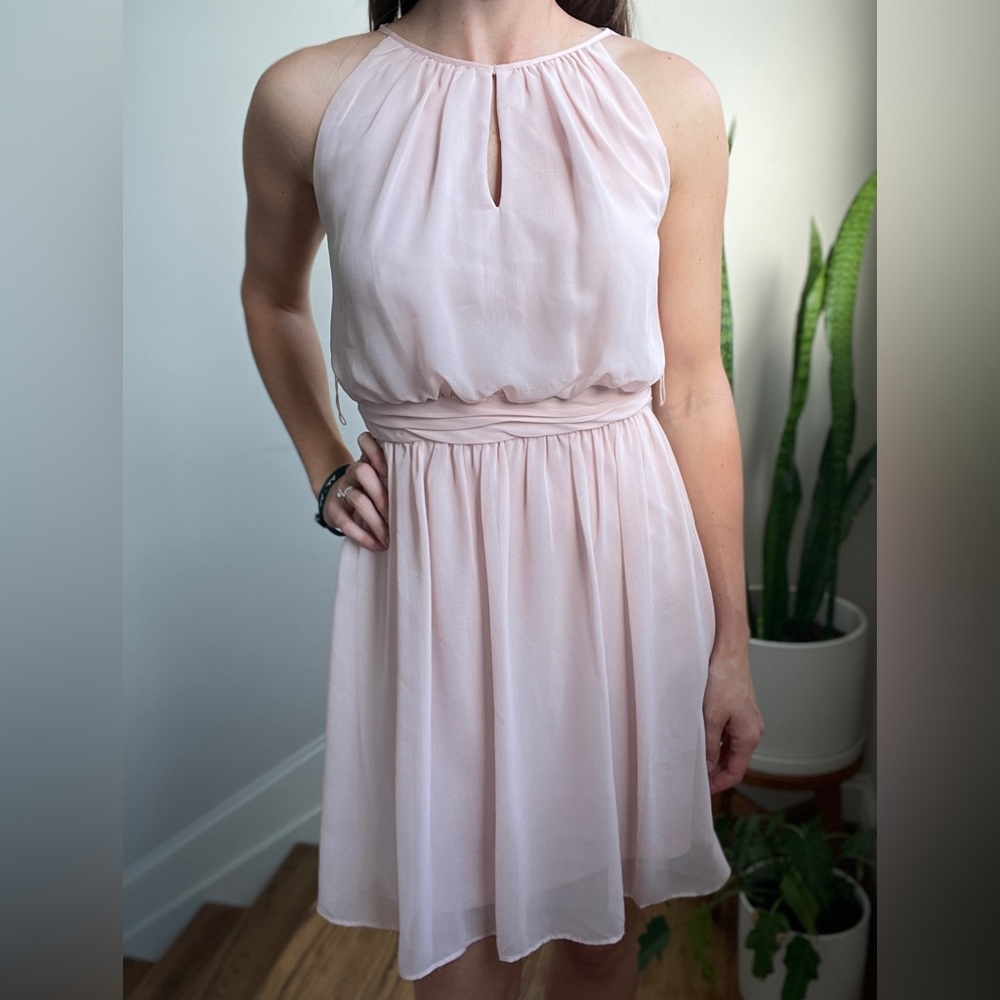 Bridesmaid dress, blush pink